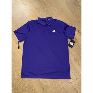 Nike Golf Dri-Fit Men's Purple Polo Shirt L Breathable Lightweight Quick Dry